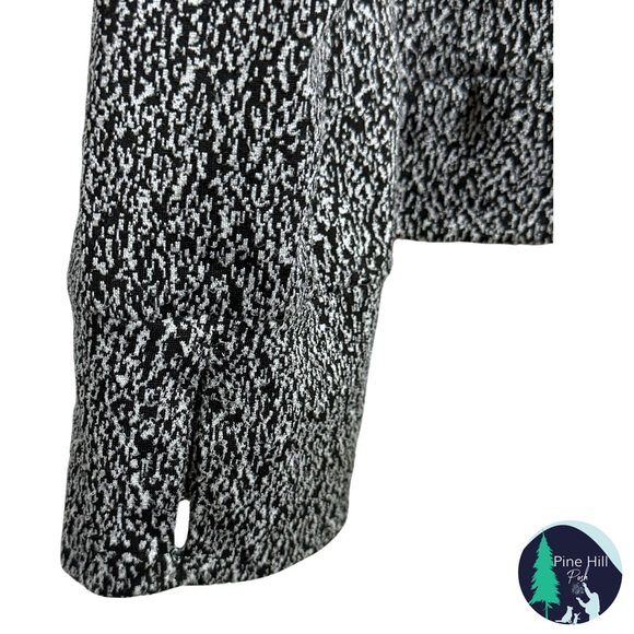 SOLD Avia Pullover Jacket Sweatshirt 1/4 Zip Large Black White Zip Pockets EUC - Picture 4 of 10